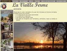 Tablet Screenshot of hotel-restaurant-lavieilleferme.com